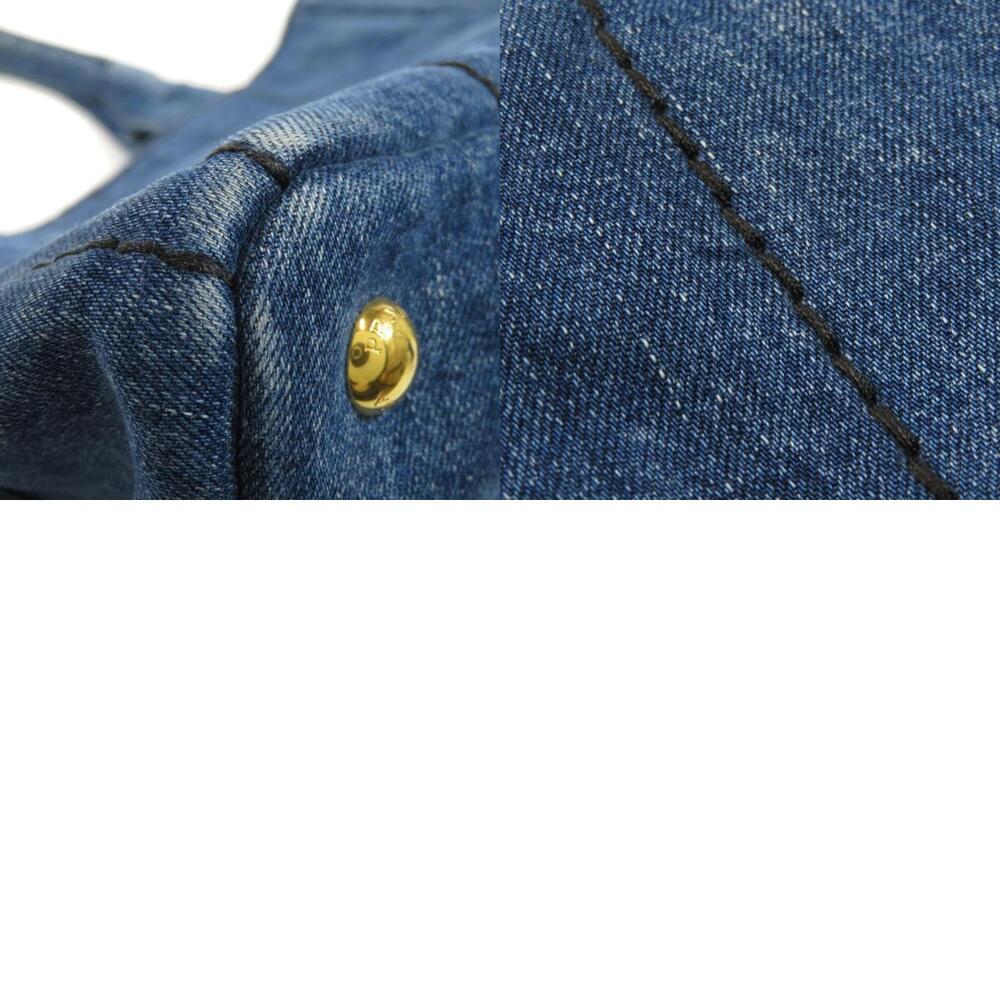 Prada Canapa Handbag Denim - Picture 10 of 11